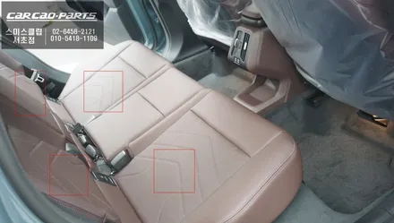 2025년식 BMW X1차량 뒷자리 동승객을 위한 6단 디지털열선시트 편의옵션 튜닝. / 서초구 서초동