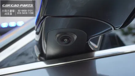 BMW528I차량 타공없는 순정 방식으로 시공되는 S-VUE어라운드뷰와 주차녹화를 위해 보조배터리 시공. / 서울 서초, 반포, 강남