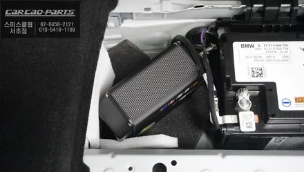 BMW7시리즈 차량 파인드라이브 LX7000블랙박스와 에코파워팩12C 보조배터리 패키지 시공. / 서울 서초, 반포, 강남
