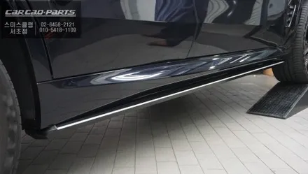 BMW X5M60i차량 너비가 넓고 면발광LED탑재가 된 국산 킹스텝 전동사이드스텝 인기 아이템. / 서울 서초, 반포, 강남