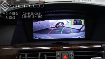 BMW 530i 주차라인 연동되는 후방카메라 작업과 벨킨 에어캐스트로 휴대폰 노래도 들을 수 있게 작업~ / 서울 서초, 반포, 강남