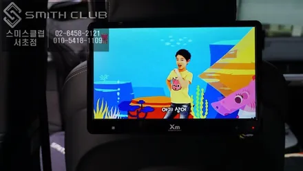 아우디 Q7 가성비 좋은 리어모니터 작업. XM-1160 DMD 차량용 헤드레스트 리어모니터 장착. / 서울 서초, 반포, 강남