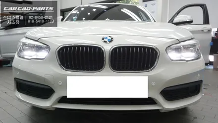 BMW118D차량 전방 장애물 감지시 경고음으로 충돌위험을 알려주는 4구 오토릭스 FD-500 전방센서. / 서울 서초, 반포, 강남