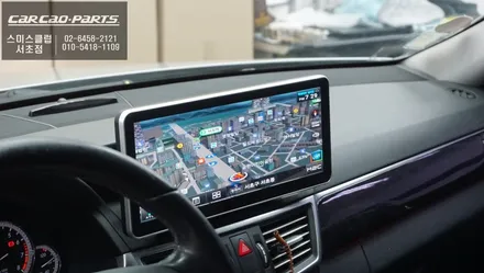 구형 벤츠E200차량 12.3인치 모니터 업그레이드 후 M2C-200A PLUS 셋탑과 S-VUE어라운드뷰 시공하기. / 서울 서초, 반포, 강남
