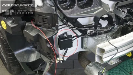 BMW120I차량 인기 안전옵션 아이템! 후측장 장애물을 감지하는 사각지대 경고시스템 작업. / 서울 서초, 반포, 강남