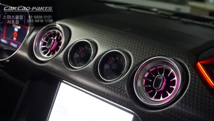 포드 머스탱 전용 엠비언트라이트와 터빈 송풍구 엠비언트 콜라보 시공. / 서울 서초, 반포, 강남