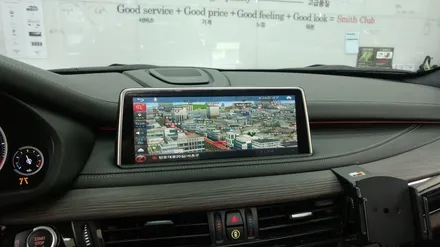 BMW X5 차량에 T-MAP 티맵연동이 가능한 아이나비 X1 CUBE 네비게이션 장착!! / 서울 서초, 반포, 강남