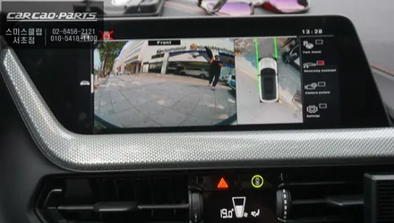 2022년 BMW118D차량 순정 모니터와 고화질 연동과 터치제어및 조그연동이 가능한 3D플러스뷰 주차옵션 튜닝. / 서울 서초, 반포, 강남