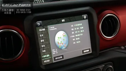 지프 루비콘차량 티맵, 카카오맵등 어플 연동되는 M2C-200A카블릿 매립 시공. / 서울 서초, 반포, 강남