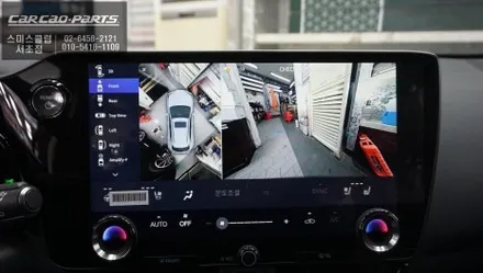 2024년식 렉서스NX350h차량 순정답게 타공없이 고화질 연동되는 3D어라운드뷰 시스템 장착. / 서초구 서초동