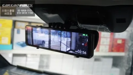 2025년식 기아PV5차량 실시간 후방시야 확보를 위한 파인드라이브 LX7 Power 룸미러블랙박스 장착. / 서초구 서초동
