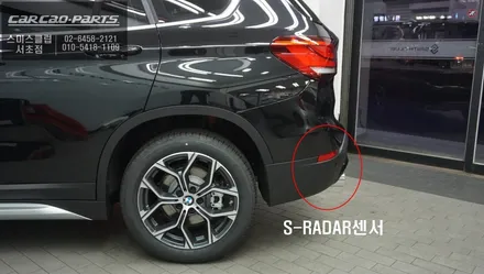 2021년 BMW X1차량 측후방센서 안전옵션과 스마트폰과 연동되는 카플레이 모듈시공. / 서울 서초, 반포, 강남