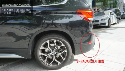가장 순정답게 속도 연동되는 BMW X1차량 사각지대 경고시스템 측후방센서 안전옵션 튜닝. / 서울 서초, 반포, 강남