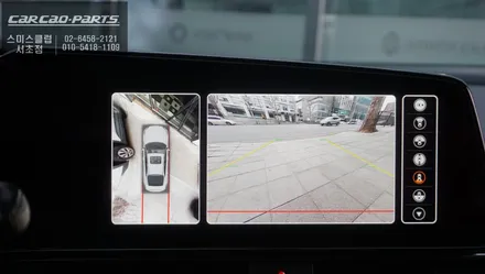 아반떼CN7차량 탑뷰<스카이뷰> 영상을 통해 장애물을 확인할 수 있는 3D어라운드뷰 시공. / 서울 서초, 반포, 강남