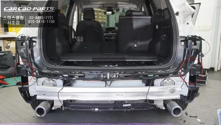 충돌없는 안전한 차전 변경을 위해 BMW X1차량 측후방센서 안전옵션 튜닝 작업. / 서울 서초, 반포, 강남