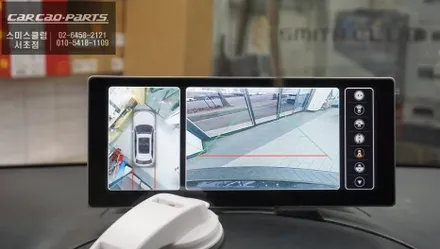 스타렉스  국산10.25인치 와이드QAS-10모니터와 차량 주변360도 장애물을 볼 수 있는 3D어라운드뷰 콜라보 장착. / 서울 서초, 반포, 강남