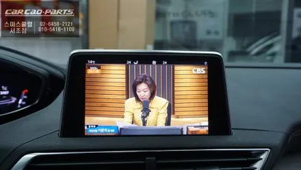 푸조3008차량 순정 디스플레이 화면에서 티맵, 넷플릭스, 유튜브등 어플 구현이 가능한 와글미디어 캐스트 추천. / 서울 서초, 반포, 강남