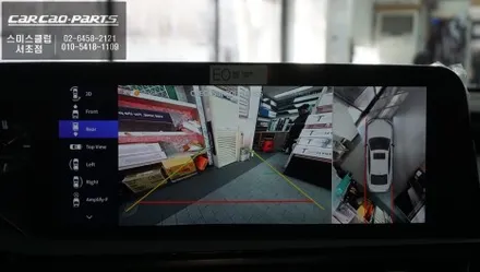 신차 렉서스ES300h차량 고화질 연동되는 순정다운 3D어라운드뷰 옵션과 넷플릭스, 유투브 볼 수 있는 와글미디어 캐스트 솔루션. / 서울 서초, 반포, 강남