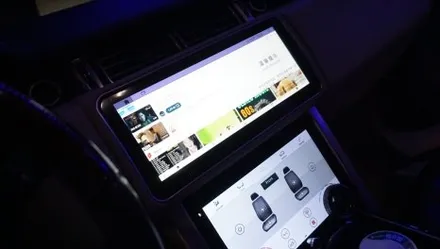 레인지로버 보그 12.3인치 안드로이드 올인원과 디지털 공조기, 핸들리모콘 실내 신형 컨버젼 작업. / 서울 서초, 반포, 강남