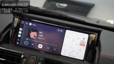 BMW Z4차량 음성과 조그다이얼로 제어할 수 있는 카플레이 모듈및 후방카메라 장착. / 서초구 서초동
