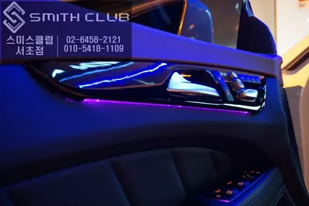 Benz CLS250D RGB엠비언트라이트 튜닝및 아틀란3D맵이 탑재가 된 BF600G 네비게이션 연동. / 서울 서초, 반포, 강남