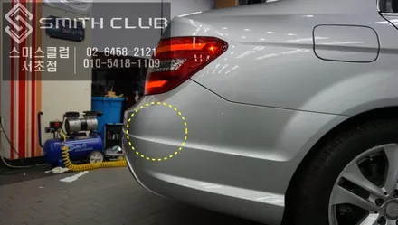 측후방 사각지대 어시스트 BSA가 없는 벤츠 C200 차량에 측후방 레이더 센서 작업으로 BSA 기능 실현시켜서 안전하게 주행하세요~ / 서울 서초, 반포, 강남