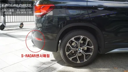 가장 순정답게 속도 연동되는 BMW X1차량 사각지대 경고시스템 측후방센서 안전옵션 튜닝. / 서울 서초, 반포, 강남