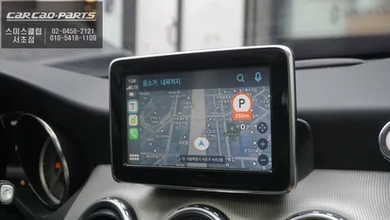 벤츠GLA200차량 모니터 블랙아웃 불량! 스마트폰과 연동되는 카플레이 모듈을 적용해서 업그레이드 하자. / 서울 서초, 반포, 강남