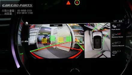 차량주변 실시간 장애물을 확인할 수 있는 미니 전용 3D어라운드뷰 옵션과 측후방센서 안전옵션 튜닝. / 서울 서초, 반포, 강남