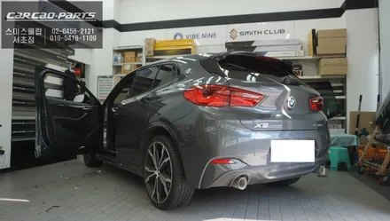 넓은 시야 확보! 속도 연동이 가능한 S-RADAR PLUS센서 조합 BMW X2차량 측후방센서 안전옵션 장착. / 서초구 서초동