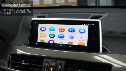 BMW X1차량 안드로이드 M2C-200A카블릿 매립과 티맵연동이 가능한 폰터스H1000 시공하기. / 서울 서초, 반포, 강남