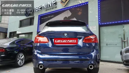 BMW218D차량 주변 사각지대 없이 영상을 녹화할 수 있는 아이나비 QXD메가 4채널 블랙박스 시공. / 서울 서초, 반포, 강남