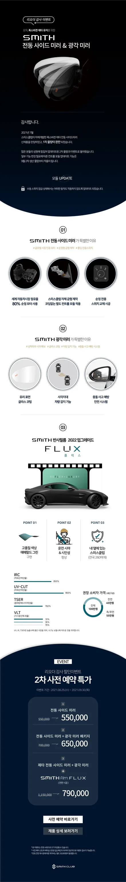 손으로 접고 펴야하는 제타 수동미러! 스미스클럽 전동사이드미러와 광각미러로 교체. / 서울 서초, 반포, 강남