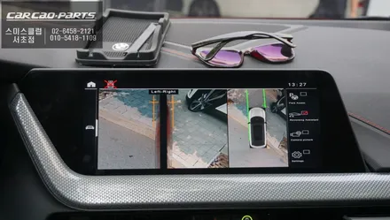 2022년 BMW118D차량 순정 모니터와 고화질 연동과 터치제어및 조그연동이 가능한 3D플러스뷰 주차옵션 튜닝. / 서울 서초, 반포, 강남