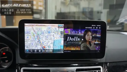 벤츠E220D 모니터 블랙아웃 불량ㅠㅠ 10.25인치 Q-BIG10모니터와 교체후 큐로이엑스 셋탑 패키지 시공. / 서울 서초, 반포, 강남