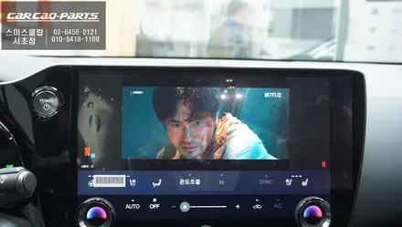 렉서스NX300h차량 순정 디스플레이 화면에서 넷플릭스, 유튜브등 다양한 어플 연동되는 와글미디어 캐스트 추천. / 서울 서초, 반포, 강남