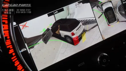 3D뷰모드 영상을 통해 차량 주변 360도 장애물을 확인할 수 있는 미니 전용 3D어라운드뷰 시스템. / 서울 서초, 반포, 강남