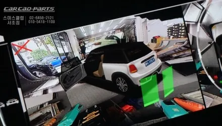 미니 차량과 순정다운 일체감! 주변360도 장애물을 확인할 수 있는 3D어라운드뷰 주차옵션 장착. / 서울 서초, 반포, 강남