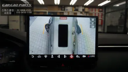 도요타 라브4차량 13인치 안드로이드 올인원과 주변360도 장애물을 볼 수 있는 3D어라운드뷰. / 서초구 서초동