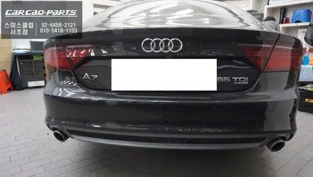 아우디A7차량 순정 모니터와 터치 연동이 가능한 아이나비X3 CUBE 네비게이션 매립시공. / 서울 서초, 반포, 강남