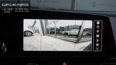 아반떼CN7차량 탑뷰<스카이뷰> 영상을 통해 장애물을 확인할 수 있는 3D어라운드뷰 시공. / 서울 서초, 반포, 강남