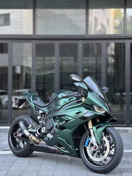 S1000RR 무광 크롬 다크그린 전체랩핑. 김포 인천 바이크에 변화를 주는 가장 확실한 방법. / 경기 김포