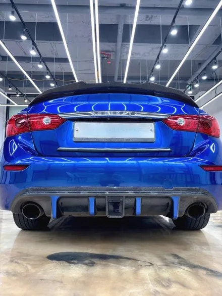 INFINITI 인피니티 Q50 청량한 블루로 전체랩핑 재탄생. 오토벨벳 코발트 블루 김포랩핑. / 경기 김포