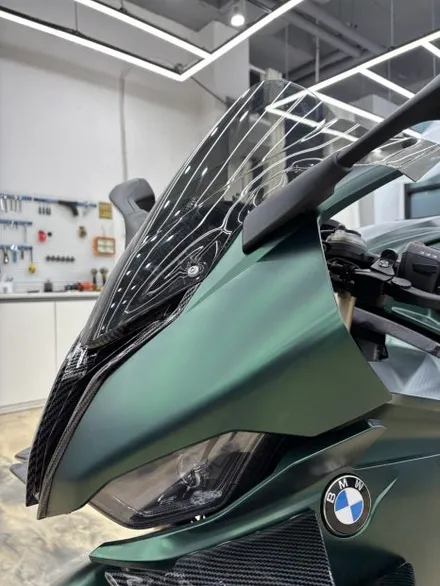 S1000RR 무광 크롬 다크그린 전체랩핑. 김포 인천 바이크에 변화를 주는 가장 확실한 방법. / 경기 김포