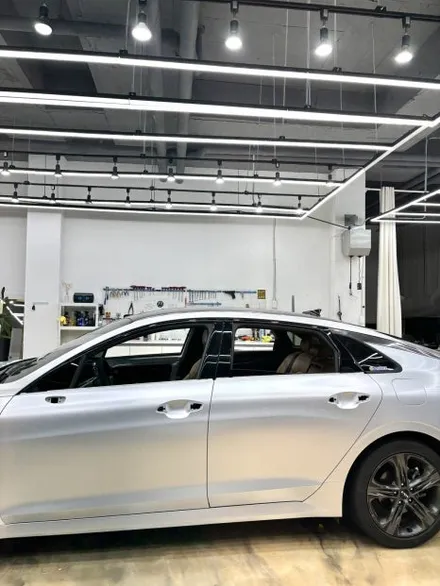 KIA .K5 DL3 오토벨벳 사틴실버 전체랩핑 .사이버틱한 모습으로   도장보다 더 순정같이  .김포랩핑 강서 랩핑 서울 랩핑 도 / 경기 김포