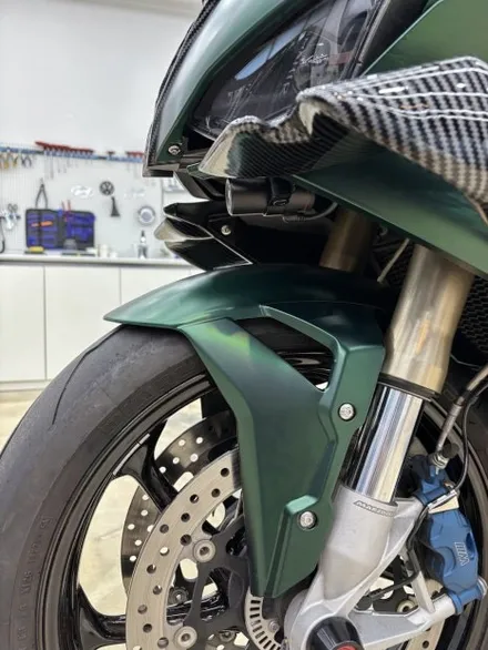 S1000RR 무광 크롬 다크그린 전체랩핑. 김포 인천 바이크에 변화를 주는 가장 확실한 방법. / 경기 김포