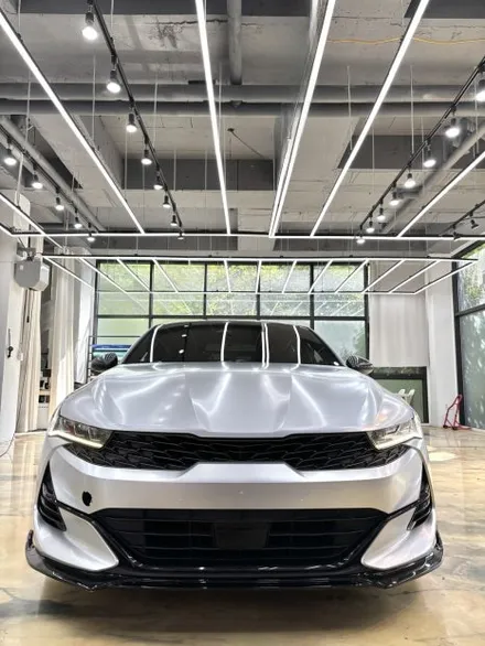 KIA .K5 DL3 오토벨벳 사틴실버 전체랩핑 .사이버틱한 모습으로   도장보다 더 순정같이  .김포랩핑 강서 랩핑 서울 랩핑 도 / 경기 김포