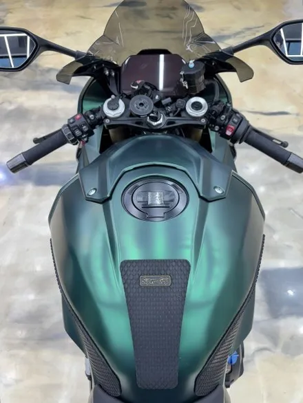 S1000RR 무광 크롬 다크그린 전체랩핑. 김포 인천 바이크에 변화를 주는 가장 확실한 방법. / 경기 김포