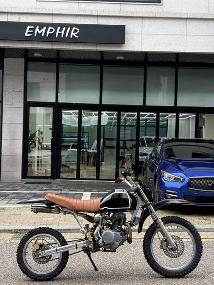 혼다 커스텀 바이크에 데칼을 한스푼. 김포 바이크 랩핑/데칼 구래 마산 운양 풍무 / 경기 김포
