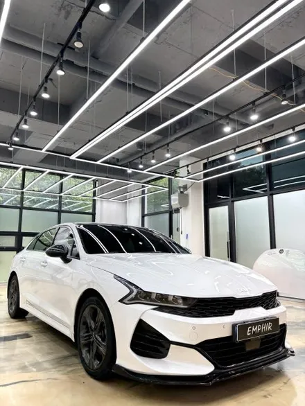 KIA .K5 DL3 오토벨벳 사틴실버 전체랩핑 .사이버틱한 모습으로   도장보다 더 순정같이  .김포랩핑 강서 랩핑 서울 랩핑 도 / 경기 김포